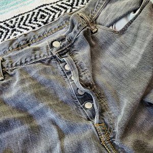 Vintage Faded 501 Black Levi's Jeans Button Fly